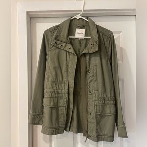 Madewell Jacket— Army green, like new!